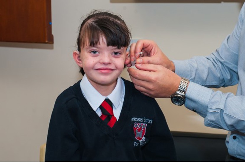 Doncaster School for the Deaf pupil with the onsite Audiologist