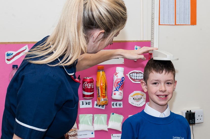 Doncaster School for the Deaf pupil with the onsite Nurse
